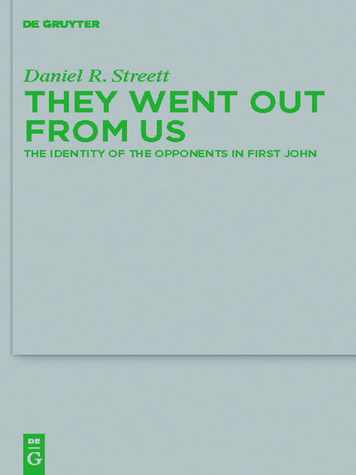 Title details for They Went Out from Us by Daniel R. Streett - Available